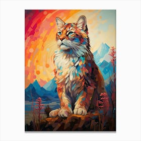 Cat Painting Canvas Print