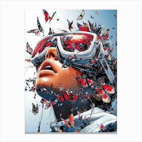 Butterfly Girl Canvas Print