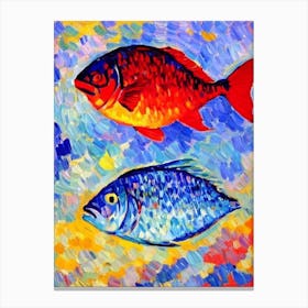 Giant Ocean Sunfish II Matisse Inspired Canvas Print