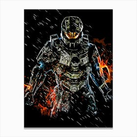 Halo fire Canvas Print