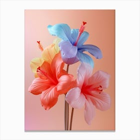 Dreamy Inflatable Flowers Hibiscus 2 Canvas Print