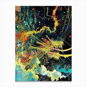 Dragon Style Abstract Canvas Print