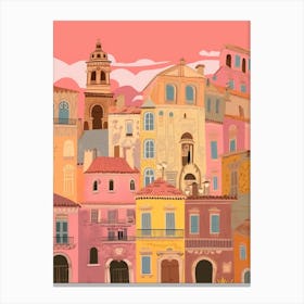 Catania, Italy Illustration Canvas Print