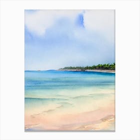 Pasir Panjang Beach 2, Redang Island, Malaysia Watercolour Canvas Print