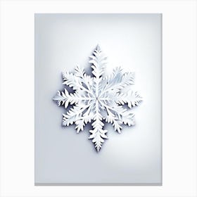 Winter, Snowflakes, Marker Art 4 Canvas Print