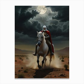 Knight On Horseback Canvas Print