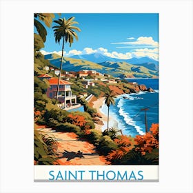 Saint ThomasTravel Poster Canvas Print