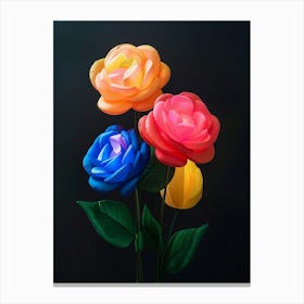 Bright Inflatable Flowers Camellia 3 Canvas Print