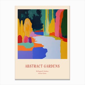 Colourful Gardens Bellingrath Gardens Usa 3 Red Poster Canvas Print