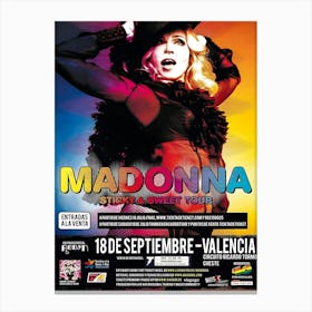 Sticky Sweet Tour Promo Poster Canvas Print