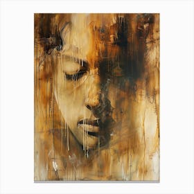 'The Face Of A Woman' 2 Canvas Print