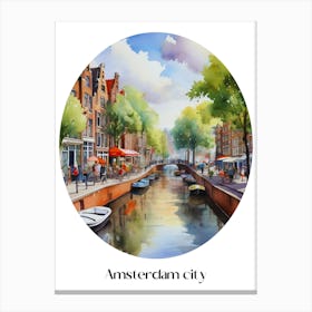 Summer in Amsterdam. 2 1 Canvas Print