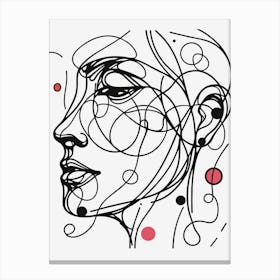 Face Of A Woman Canvas Print