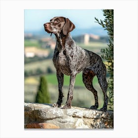 German Shorthaired Pointer.Generated AI. Art Print 1 Canvas Print