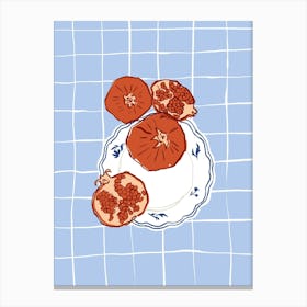 Pomegranates Poster Canvas Print