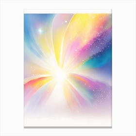 Cosmic Ray Gouache Space Canvas Print
