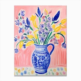 Flower Painting Fauvist Style Bluebell 4 Canvas Print