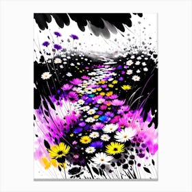 Daisy Path Canvas Print