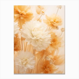 Boho Dried Flowers Marigold 2 Canvas Print