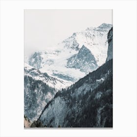 Snow Covered Moutains Canvas Print