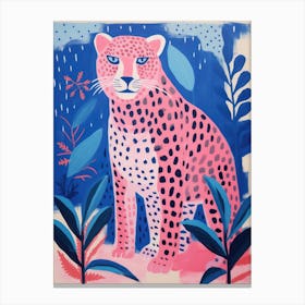 Playful Illustration Of Jaguar For Kids Room 1 Canvas Print