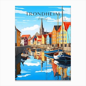 Trondheim Travel Norway Canvas Print