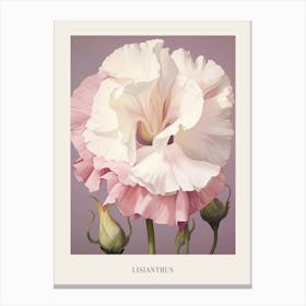 Floral Illustration Lisianthus 1 Poster Canvas Print
