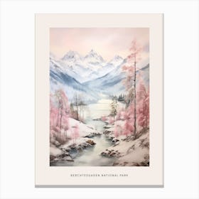 Dreamy Winter National Park Poster  Berchtesgaden National Park Germany 1 Canvas Print