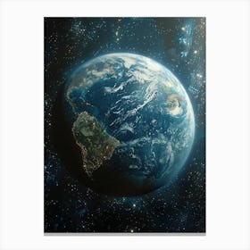 Earth From Space Canvas Print