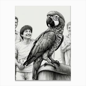 Parrot Portrait Canvas Print