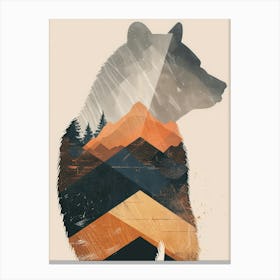 Bear Print Canvas Print