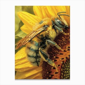 Sweat Bee Storybook Illustration 6 Canvas Print