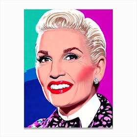 Judy Holliday Pop Movies Art Movies Canvas Print