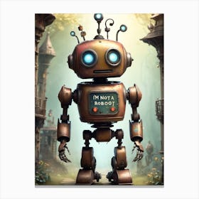 I'm Not Robot 1 Canvas Print