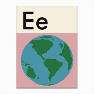 E For Earth Canvas Print