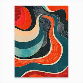 Wavy Lines 7 Canvas Print