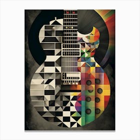 Abstract Guitar Canvas Print