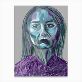 Abstract Woman Portrait Canvas Print