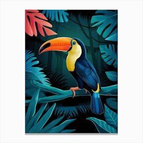 Toucan In The Jungle Canvas Print