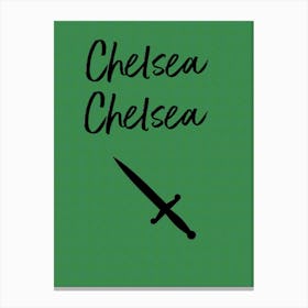 Chelsea Dagger, The Fratellis, Music, Minimal, Song, Art, Cartoon Style, Wall Print Canvas Print