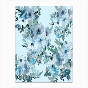 Watercolor Flowers - Veronica blue flower 2 Canvas Print