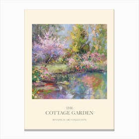 Cottage Garden Poster Floral Tapestry 6 Canvas Print