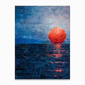 Sunset Over The Ocean 71 Canvas Print