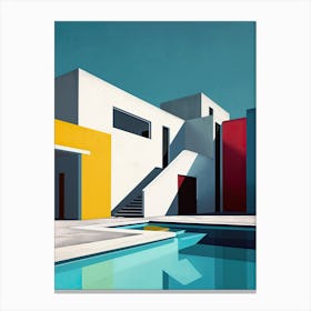 Modern Architecture Minimalist 3 Canvas Print