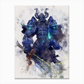 Darion Mograine World Of Warcraft Canvas Print