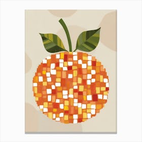 Pixel Orange 2 Canvas Print