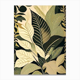 Leaf Pattern Rousseau Inspired Canvas Print
