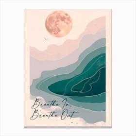 A Minimal Sense Of Peace And Tranquility Poster Canvas Print