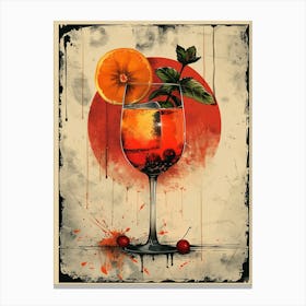 Cocktail In A Glass 6 Canvas Print