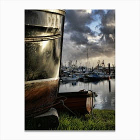 Newlyn Harbour Boats (2008) Canvas Print